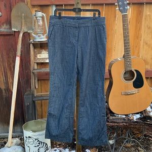 J. Crew Wide Leg City Fit Denim Jeans.